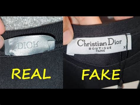 how to spot a fake christian dior shirt